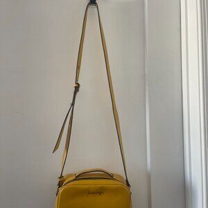 Kendal and Kylie, mustard shoulder bag with strap